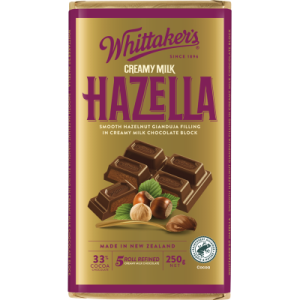Whittaker's Hazella Creamy Milk Chocolate Block