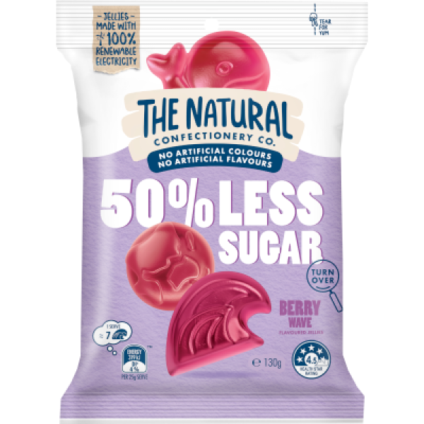 The Natural Confectionery Co. 50% Less Sugar Berry Wave